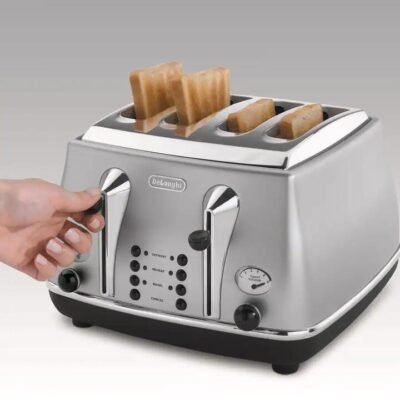 De'Longhi Icona Classic 4 Slice Silver