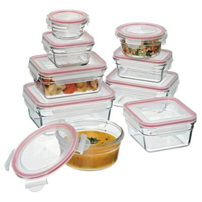 Glasslock 9 Piece Oven Safe Glass Container Set Southern Hospitality Glasslock 9 Piece Oven Safe Glass Container Set