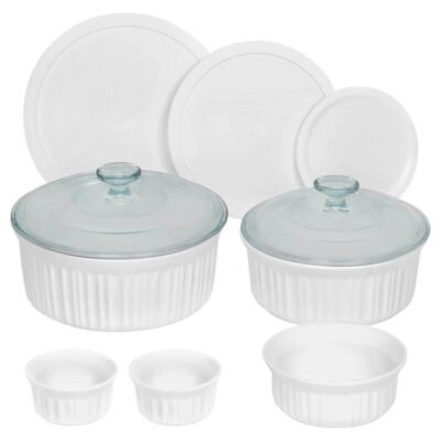 Corningware French White 10 Piece Set White Southern Hospitality Corningware French White 10 Piece Set White