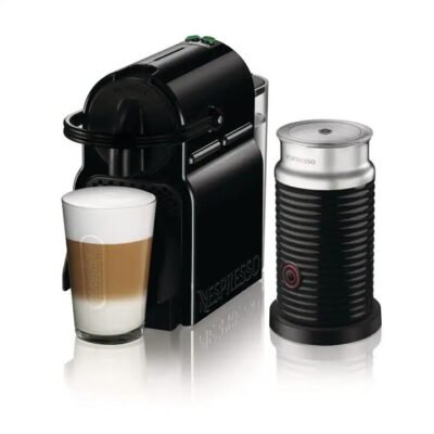 De'Longhi Inissia Capsule Coffee Machine with Aeroccino Black