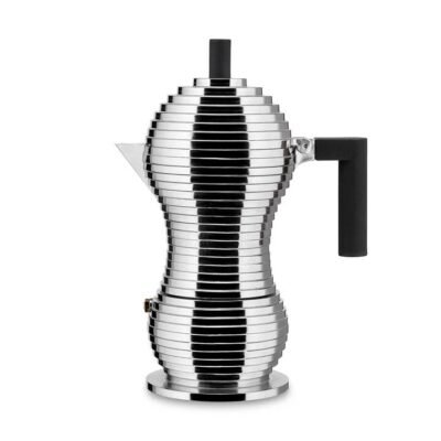 Pulcina Aluminium Espresso Coffee Maker 6 Cup/300ml Size 20X12X26cm by Alessi
