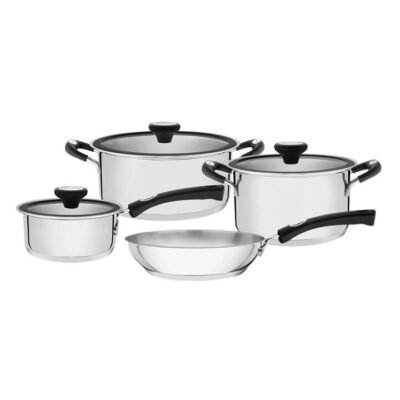 Tramontina Solar 4 Piece Stainless Steel Cookware Set