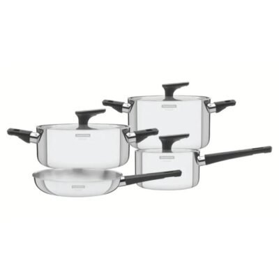 Tramontina Grano 4 Piece Triply Clad Cookware Set with Bakelite Handles