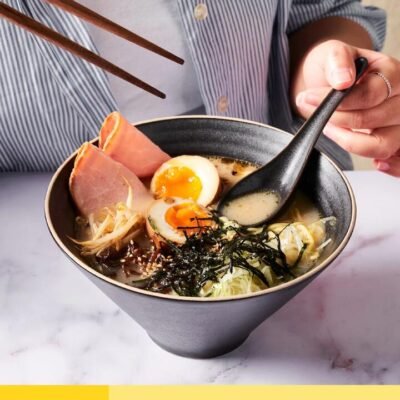 Anaya Charcoal Noodle Bowl Set of 4