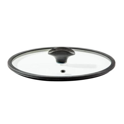 Essteele 28cm Glass Lid with Silicone Rim for Per Domani & Per Salute  - Best, Luxury Cookware - Made in Italy